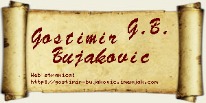 Gostimir Bujaković vizit kartica